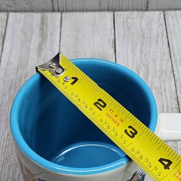 Disney Jerry Leigh Coffee Mug Cup Cast Characters Mickey Donald Goofy Blue White - Picture 11 of 11